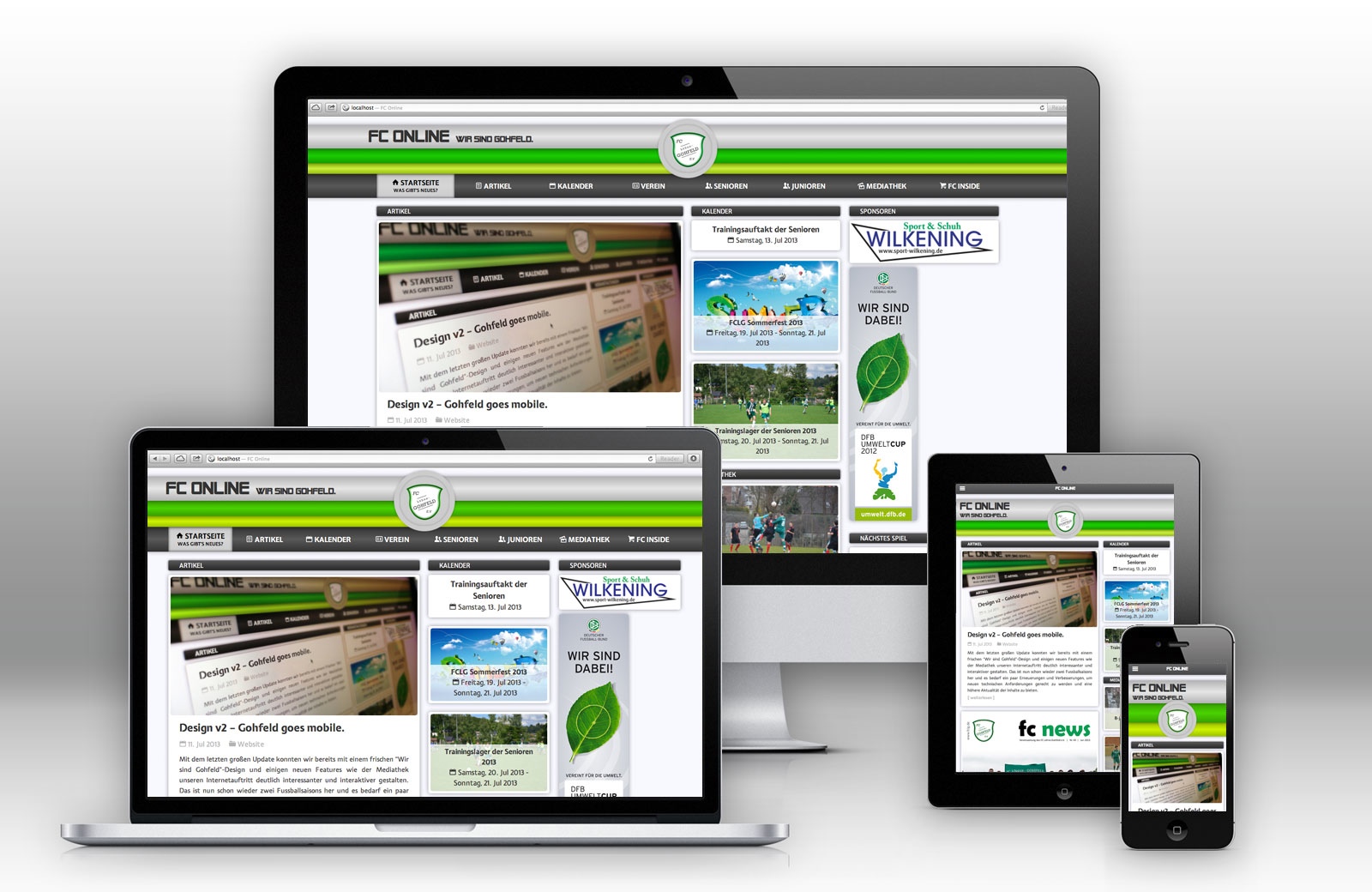 FC Online mit responsive Design