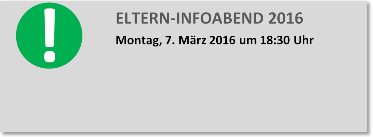 Eltern-Infoabend