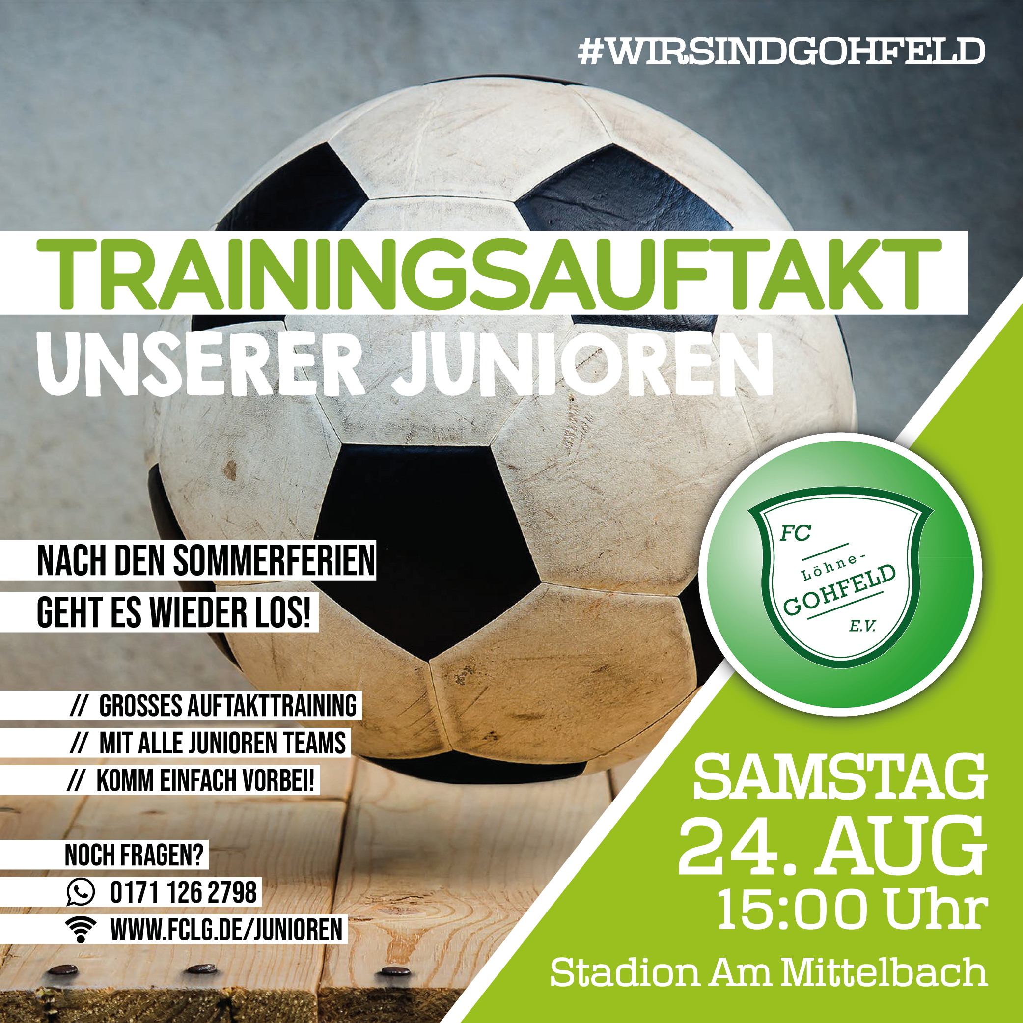 Trainingsauftakt unserer Junioren 2019