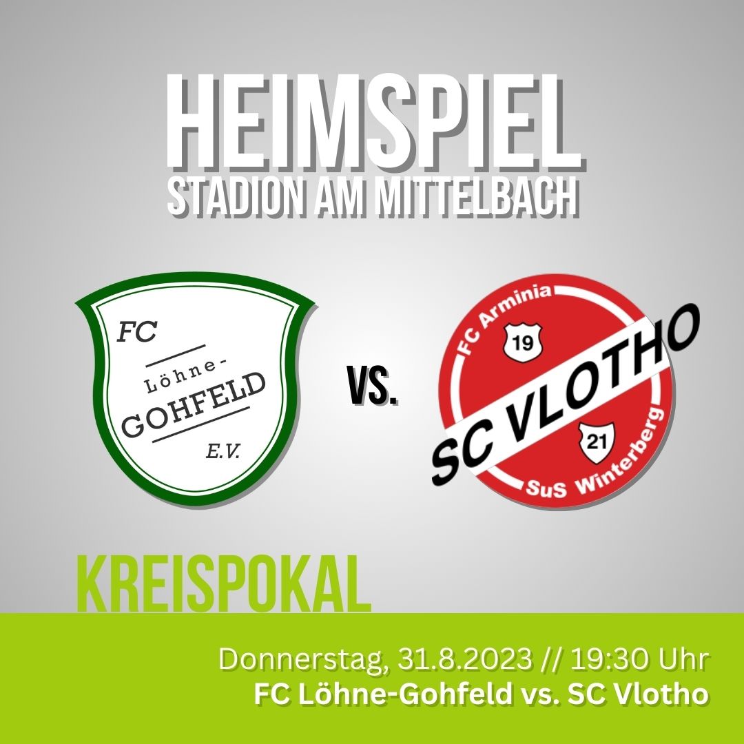 Kreispokal: FCLG gegen SC Vlotho